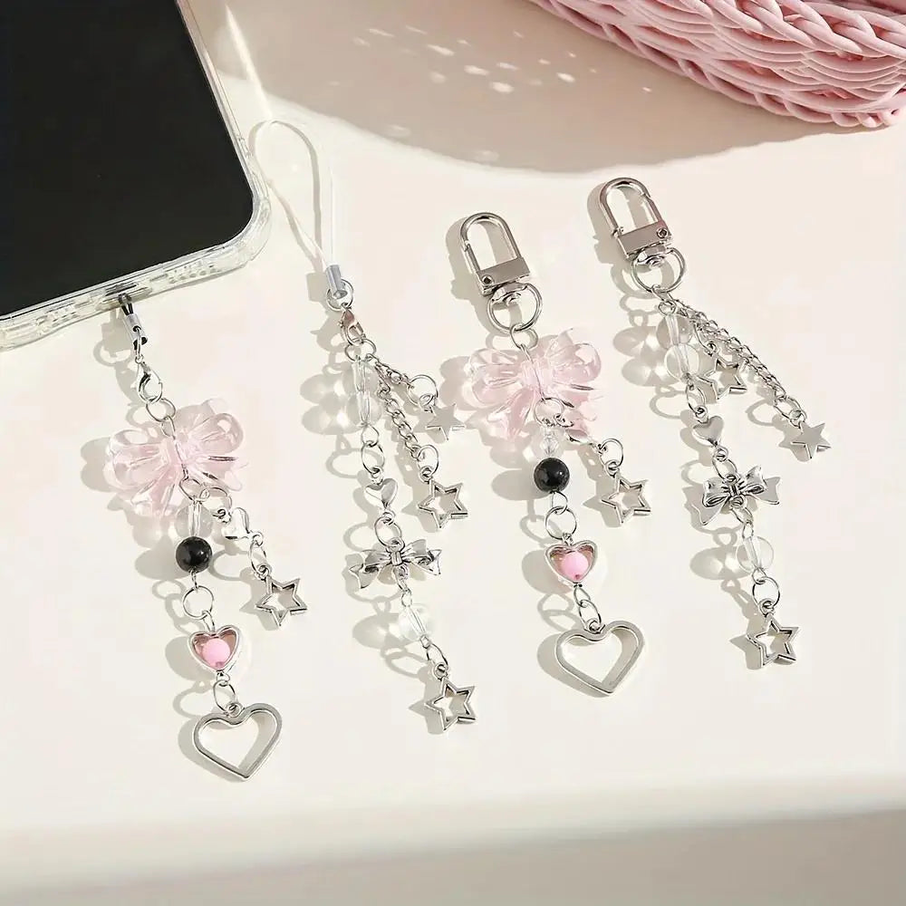 Bow & Star Phone Charm