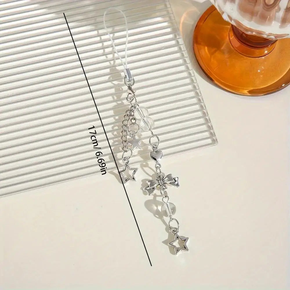 Bow & Star Phone Charm