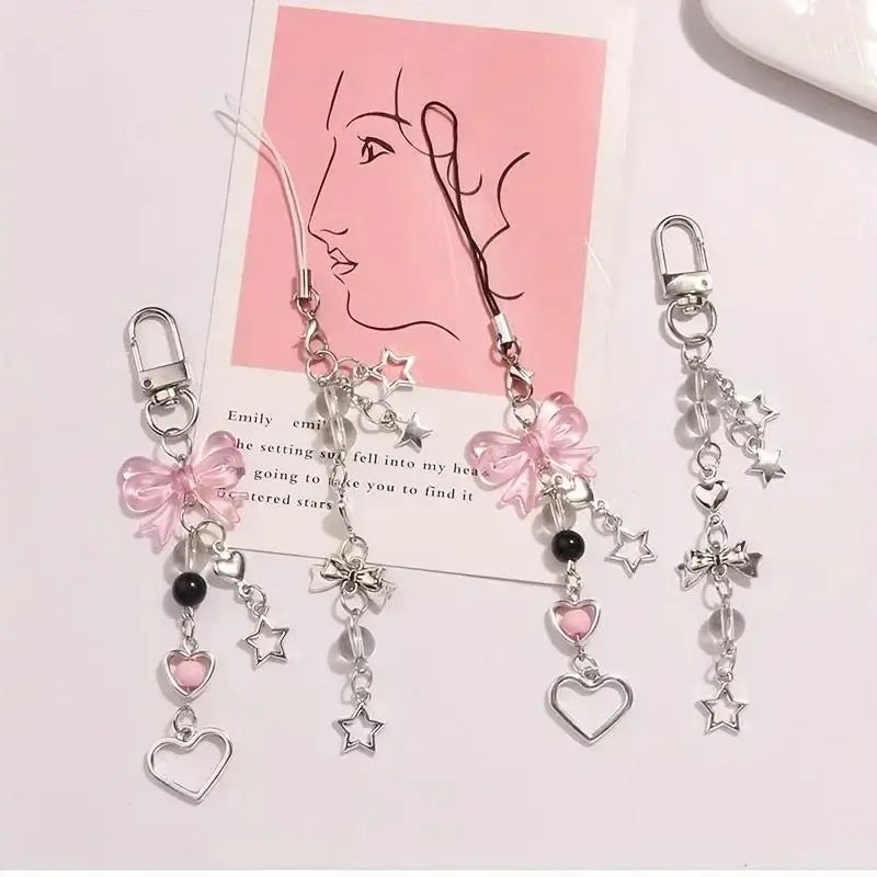 Bow & Star Phone Charm