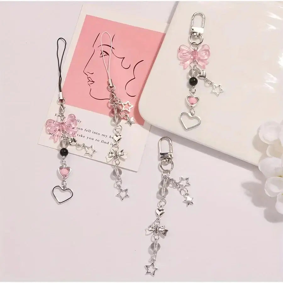 Bow & Star Phone Charm