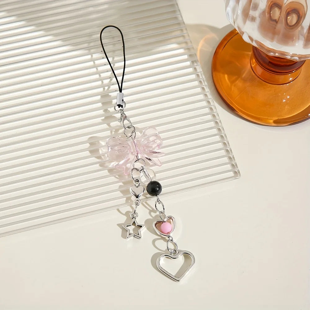Bow & Star Phone Charm